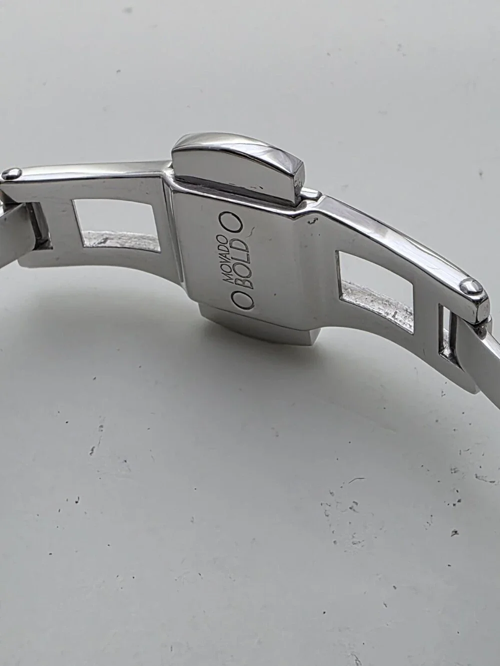 Movado Museum Classic Stainless Steel Watch - Silver with Gold Accents 34mm